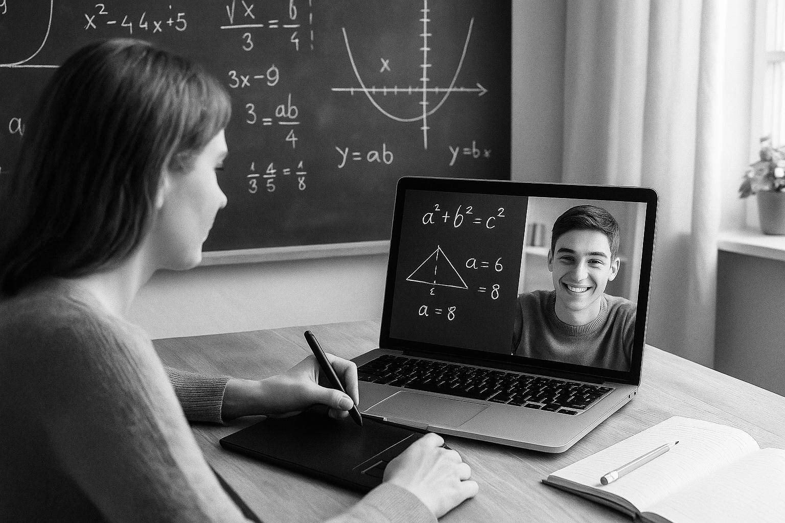 One-on-one virtual math tutor helping UK students improve their grades.
